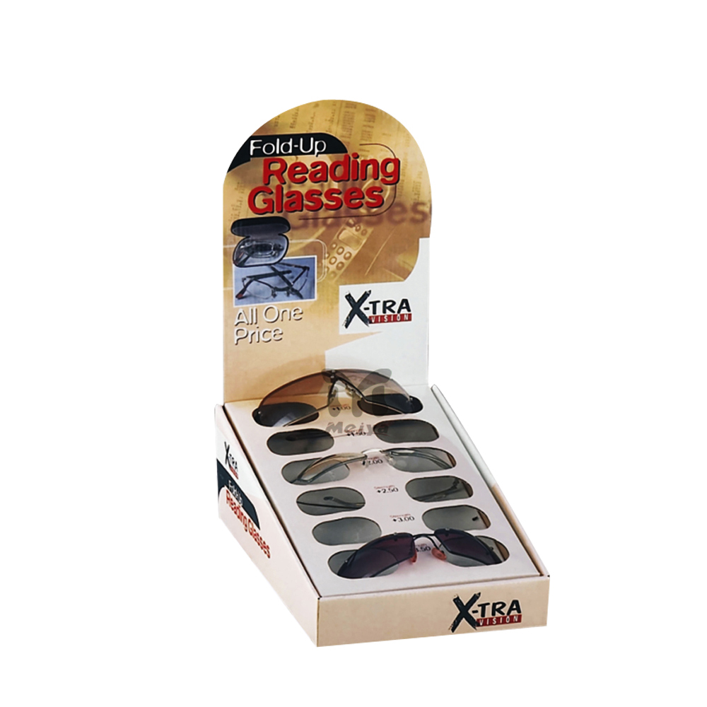 Cardboard Counter Display for Glasses