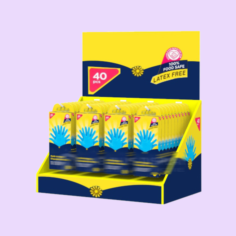 Cardboard Counter Display for Gloves