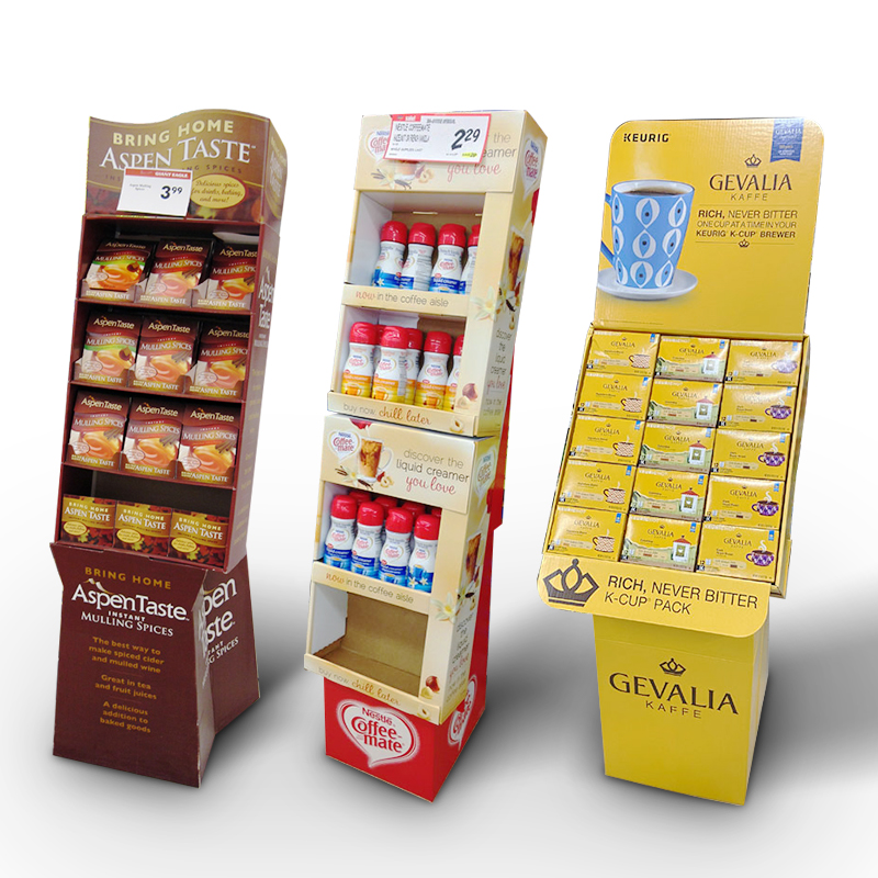 Cardboard Floor Display for Snacks