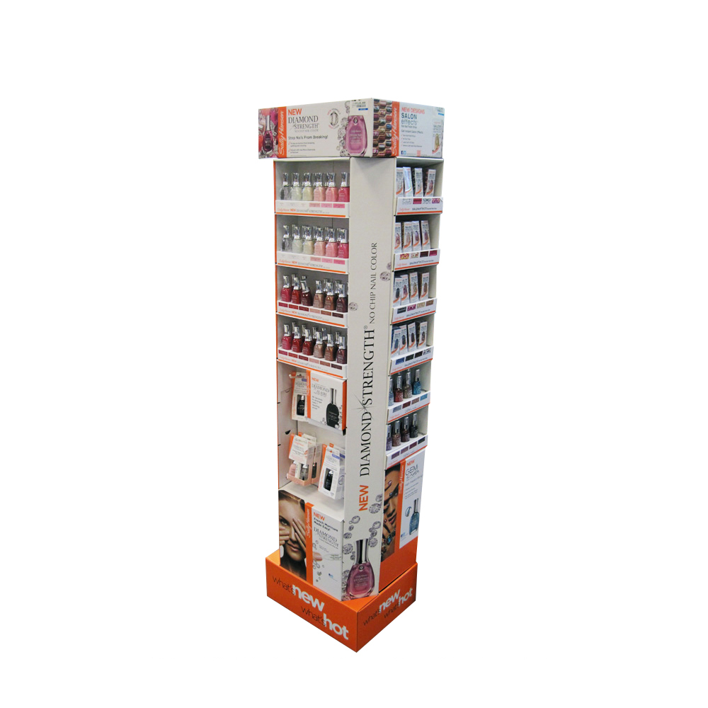 Cardboard Floor Display for Cosmetics