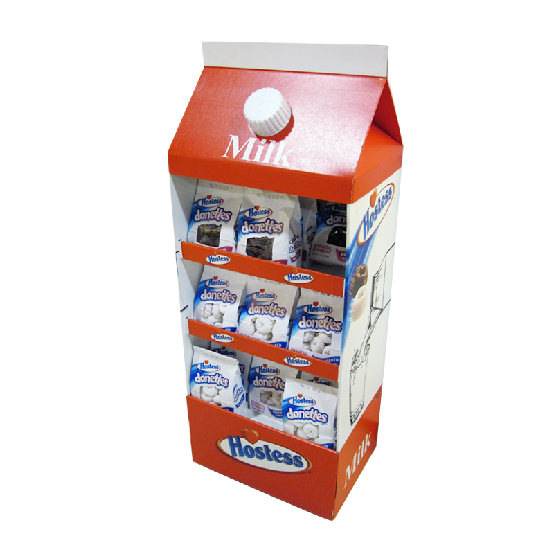 Milks Cardboard Floor Display